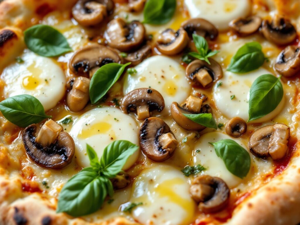 Lion's Mane Mushroom Pizza