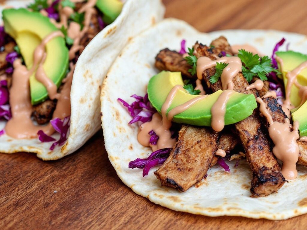 Lion's Mane Mushroom Tacos