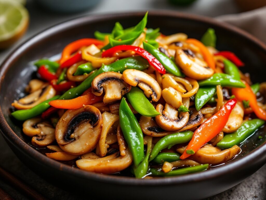 Lion's Mane Mushroom Stir-Fry