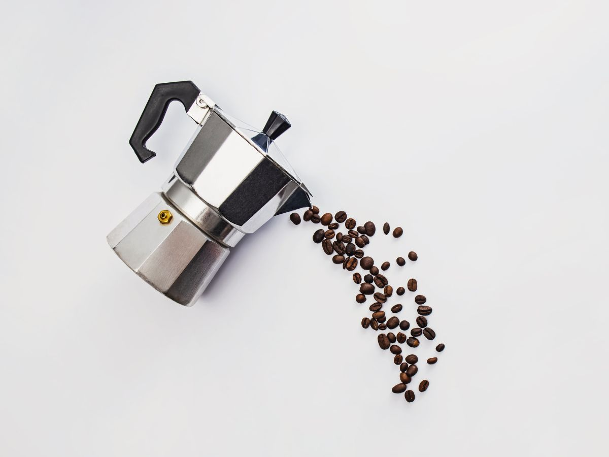 Fresh roasted Moka Pot or Bialetti Coffee is naturally sweet and mild