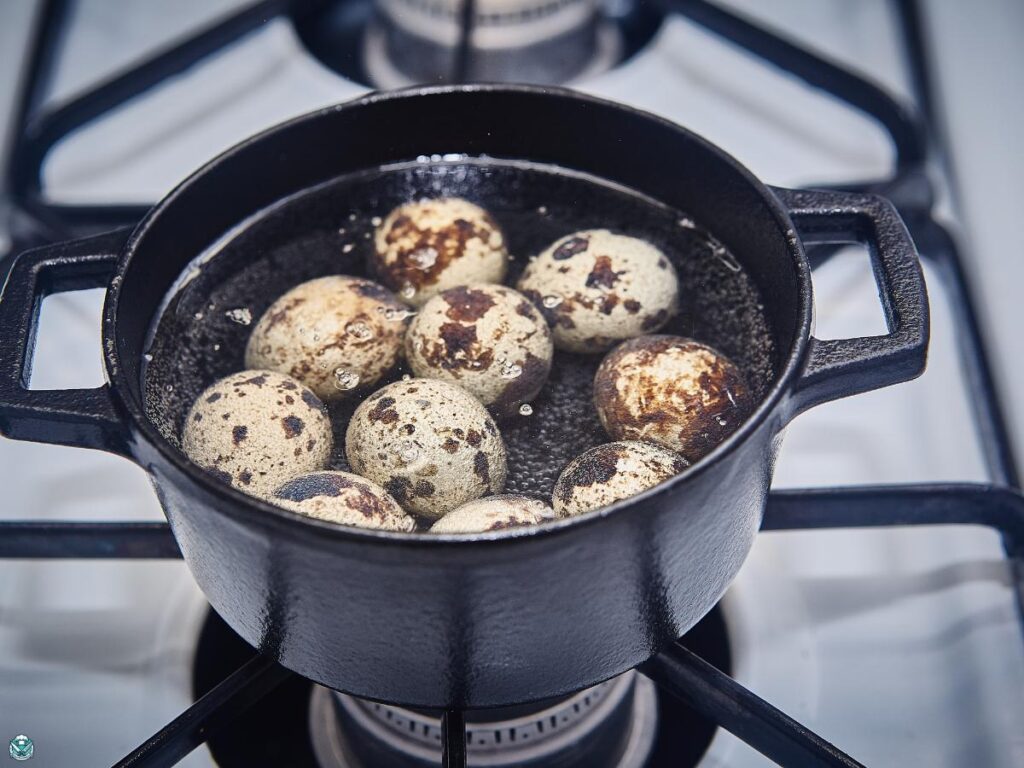 boiling quail eggs