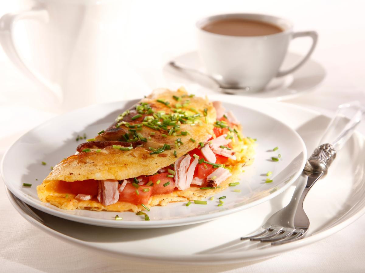 breakfast omelette on a plate