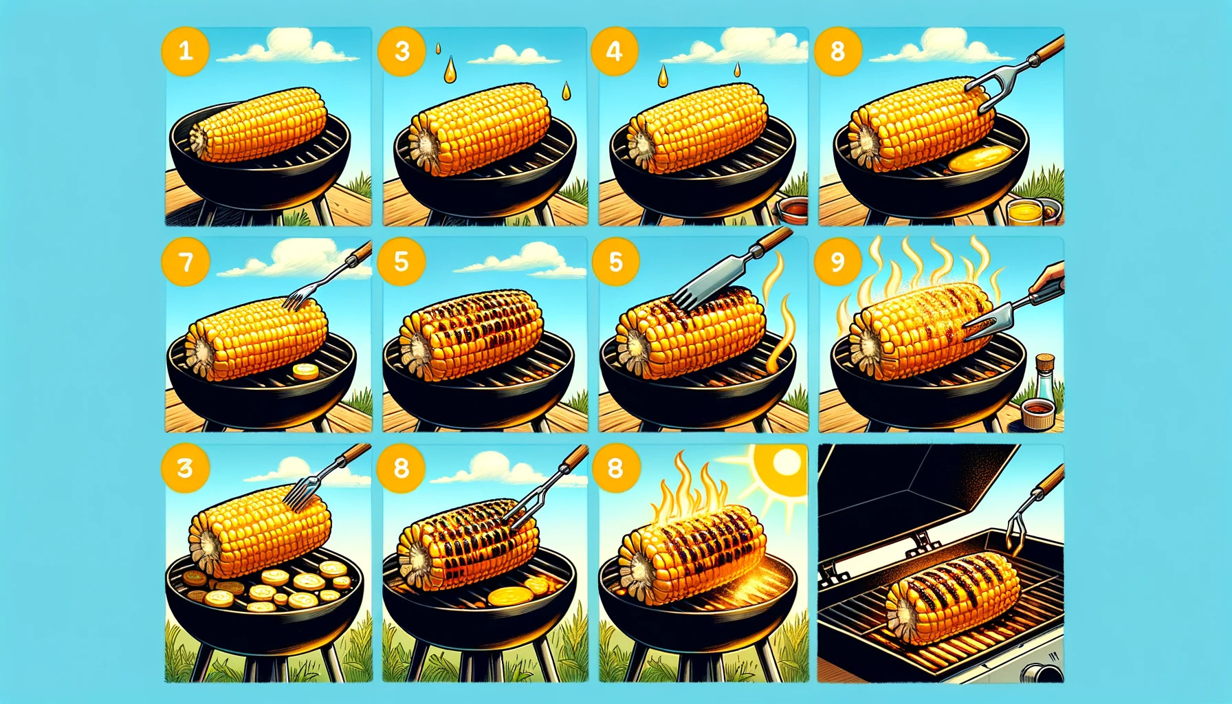 How to grill corn