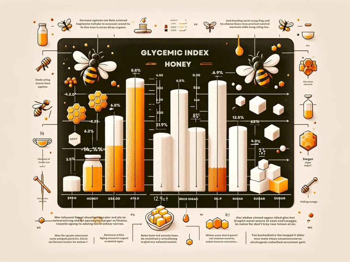 Gycemic index chart of honey