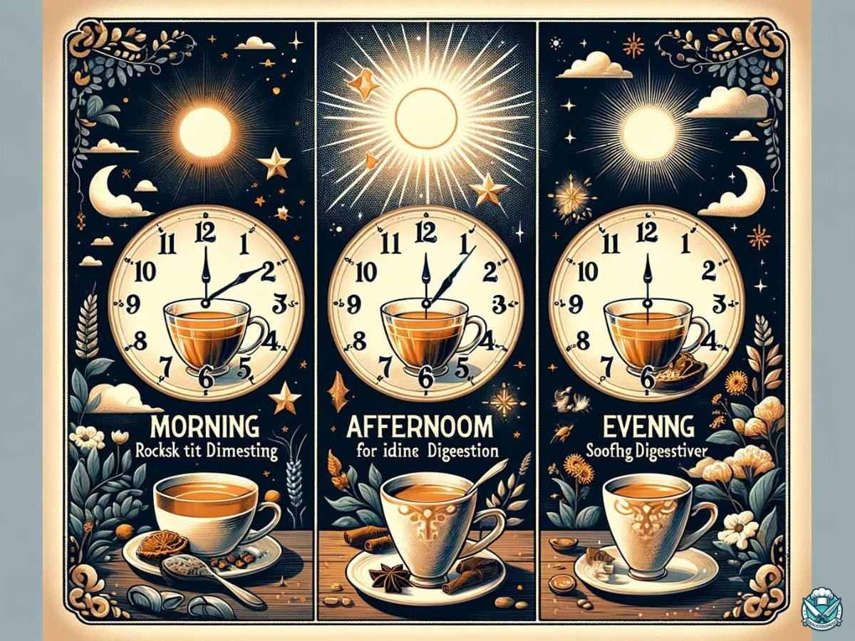 clock and chai tea