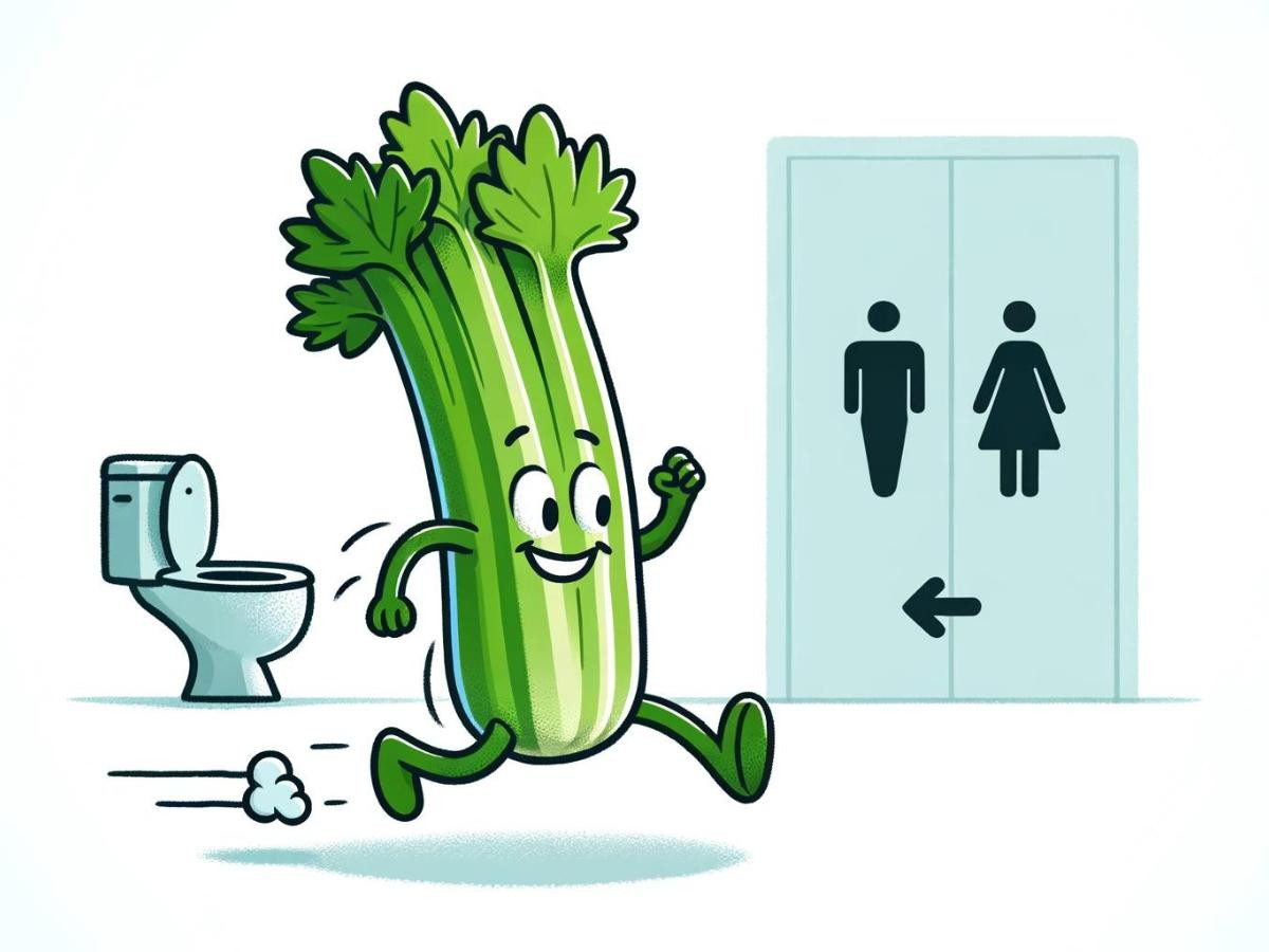 Celery Juice go to bathroom