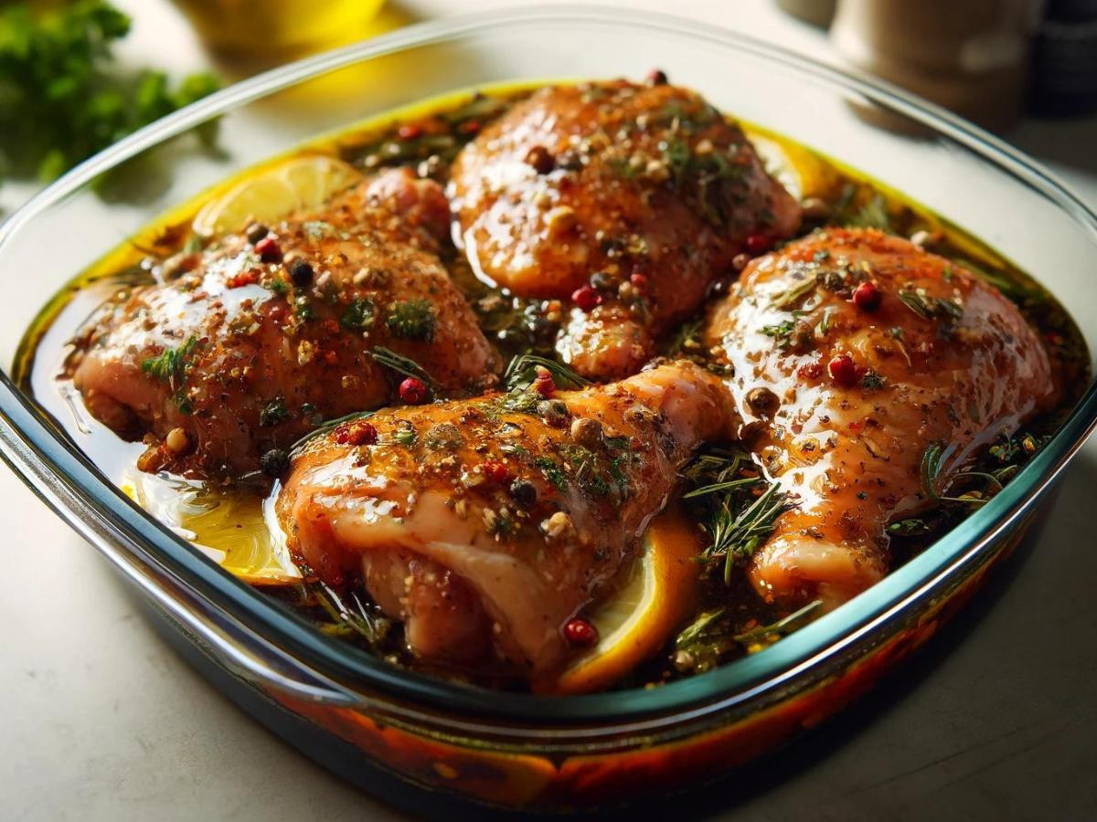 marinating greek chicken thighs