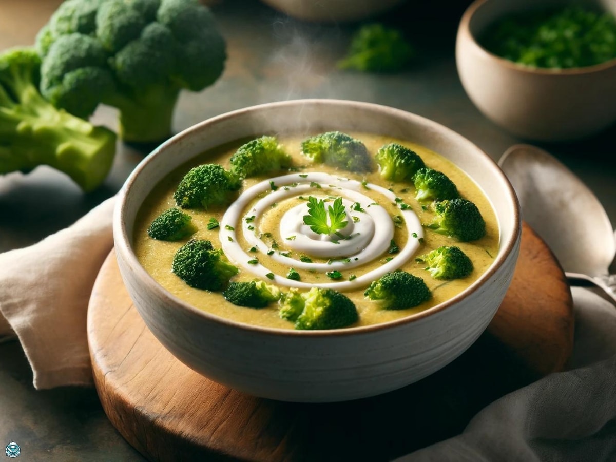 Cauliflower soup with broccoli