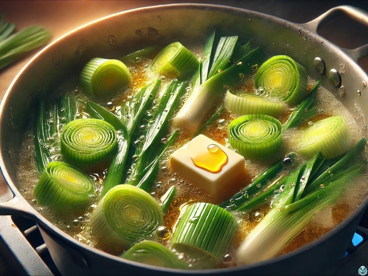 boiling vegetable for potato leek soup