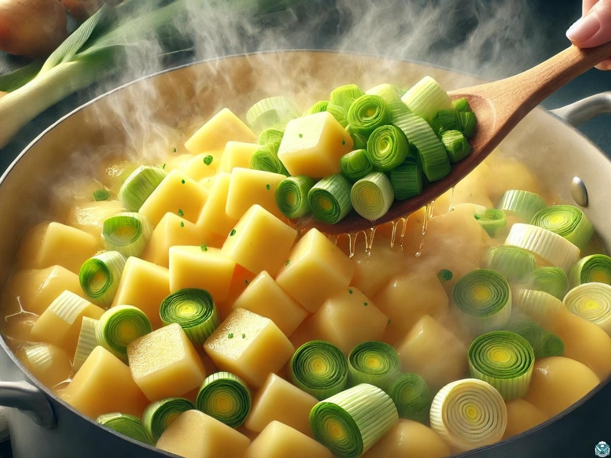 potato leek soup vegetables