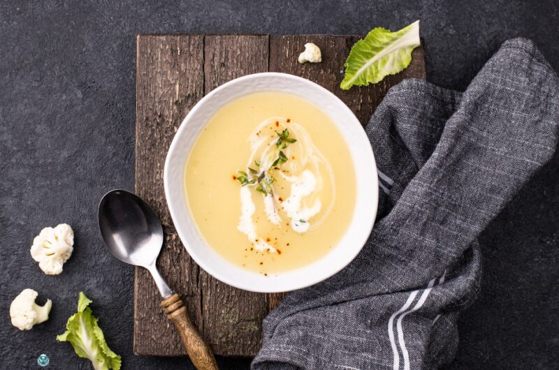 Creamy Roasted Cauliflower Soup