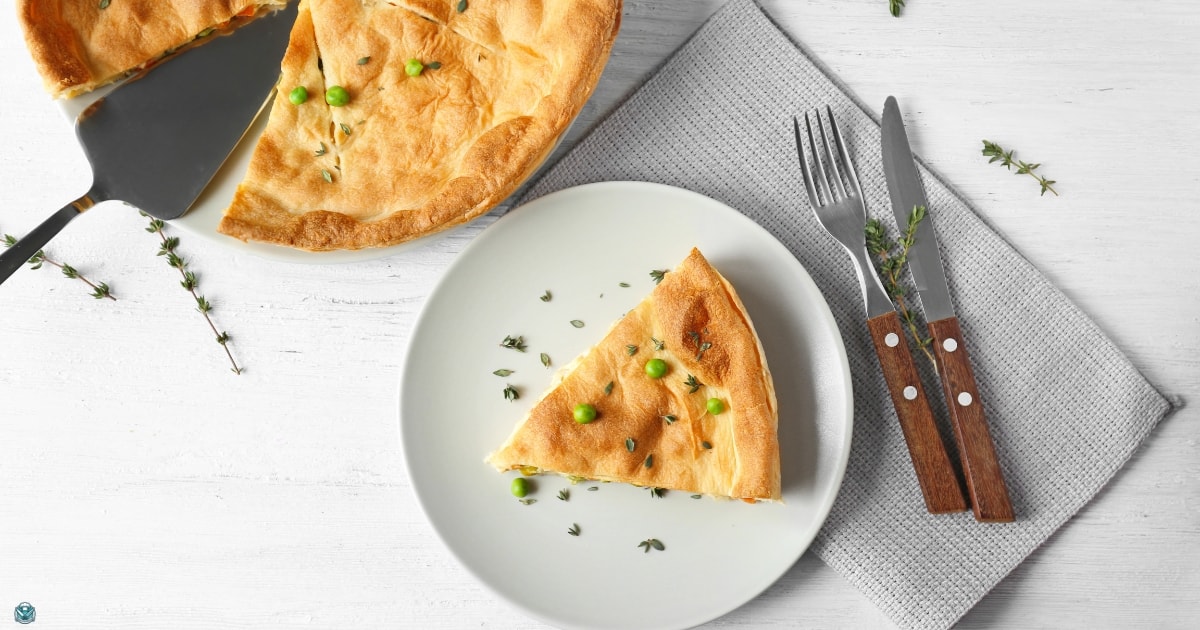 chicken pot pie slice