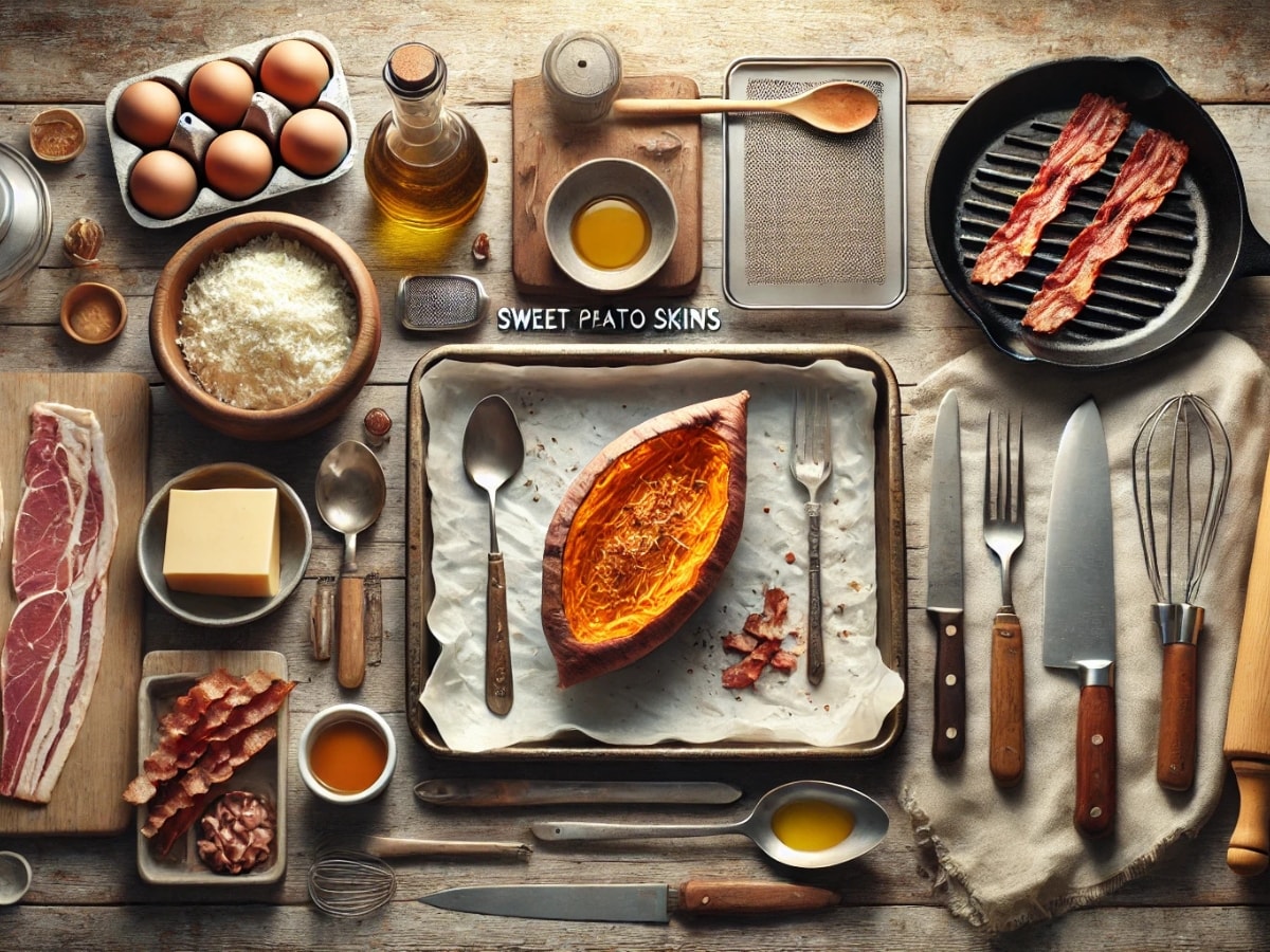 Tools to make loaded sweet potato skins