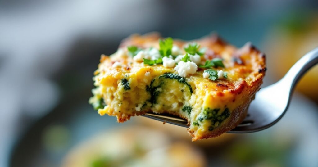 mini zucchini and feta frittatas