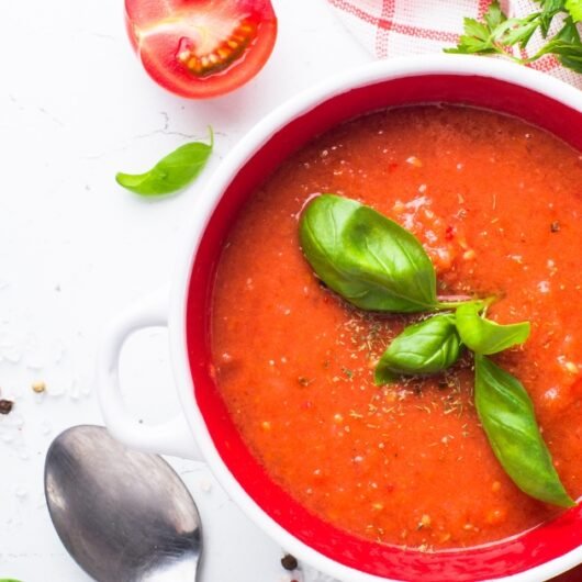 Roasted Tomato Basil Soup