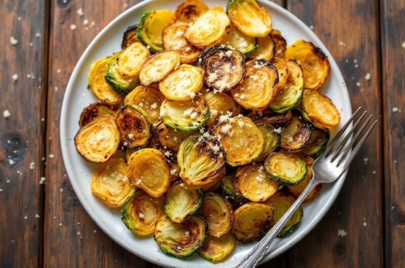 Crispy Brussel Sprout Chips