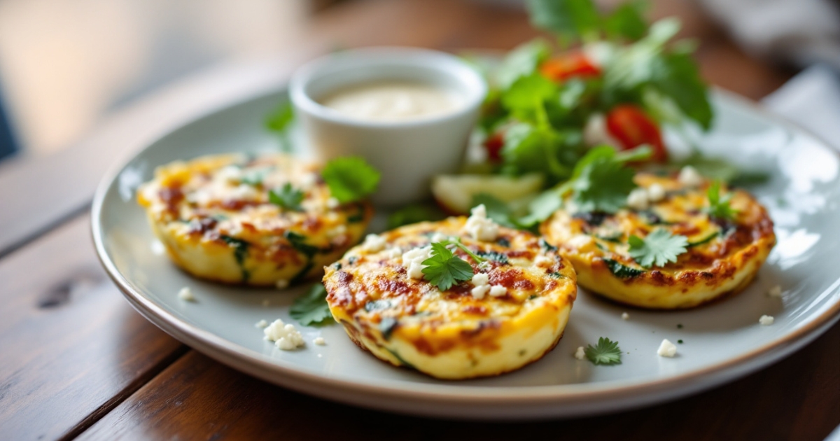 mini zucchini and feta frittatas