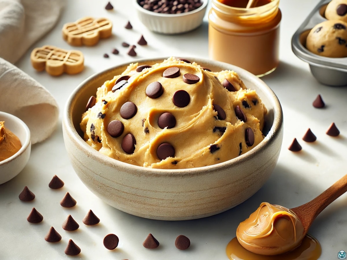 Delicious edible chickpea cookie dough