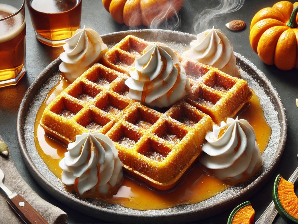 Steamy Pumpkn Waffles