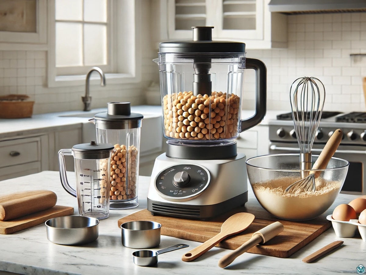 tools for edible chickpea cookie dough