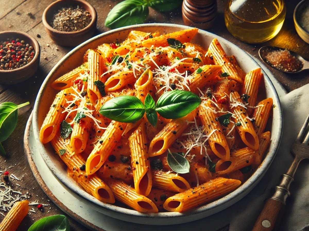 spicy vodka pasta