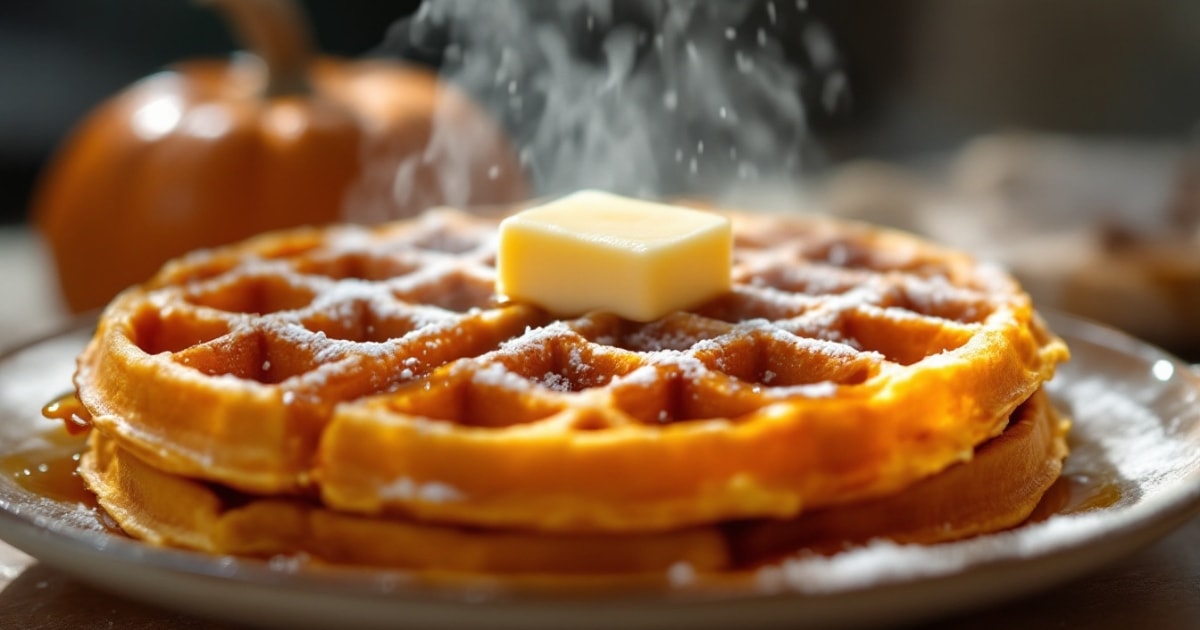 Pumpkin Spice Waffles