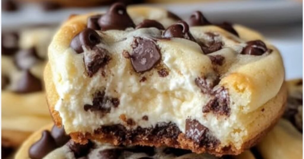 Decadent And Creamy Chocolate Chip Cheesecake Cookie Recipe DEALiciousness decadent-and-creamy-chocolate-chip-cheesecake-cookie-recipe-dealiciousness