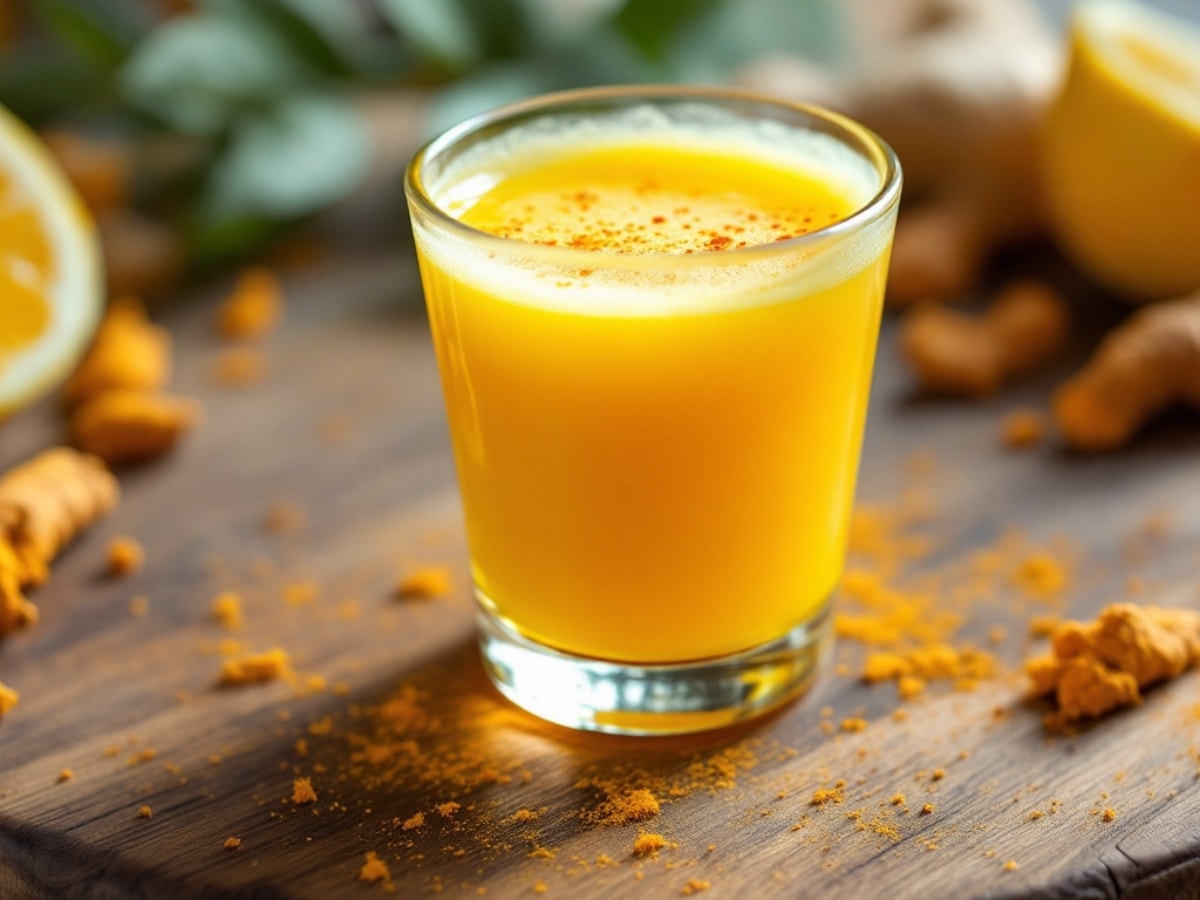 spicy ginger turmeric shots