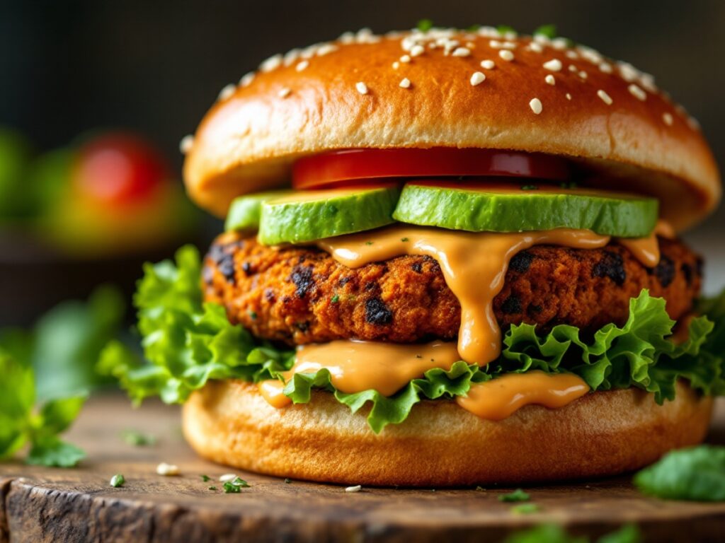 Sweet Potato Black Bean Burgers