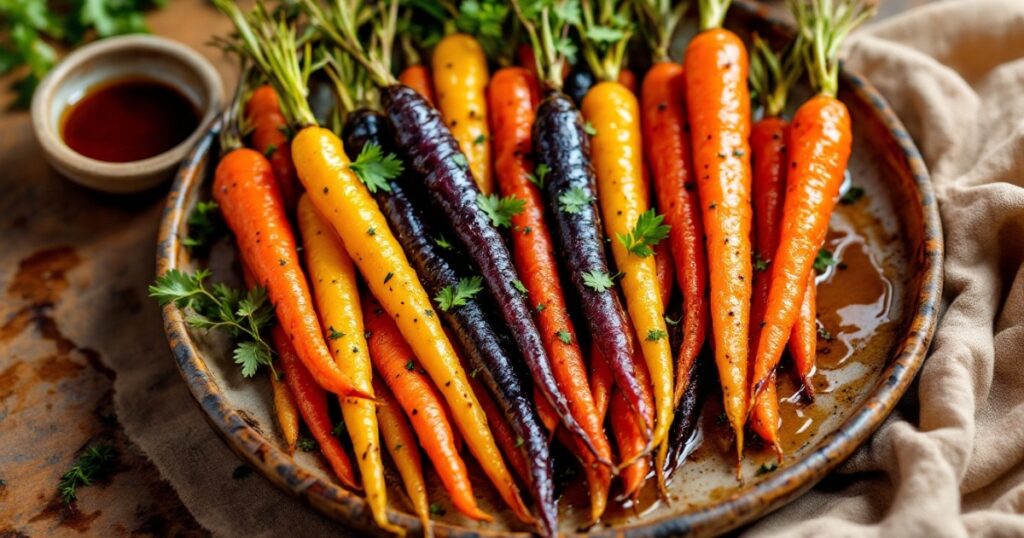 Roasted Rainbow Carrots