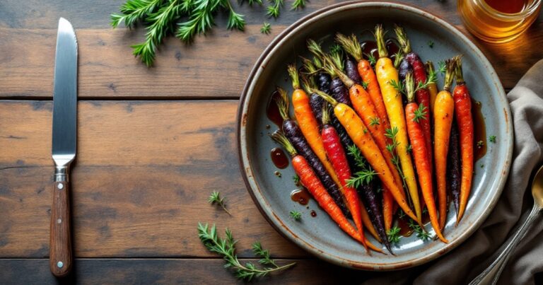 Roasted Rainbow Carrots