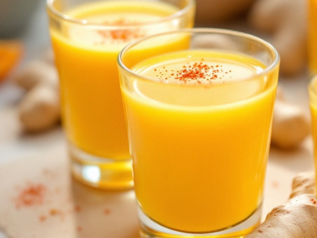 spicy ginger turmeric shots