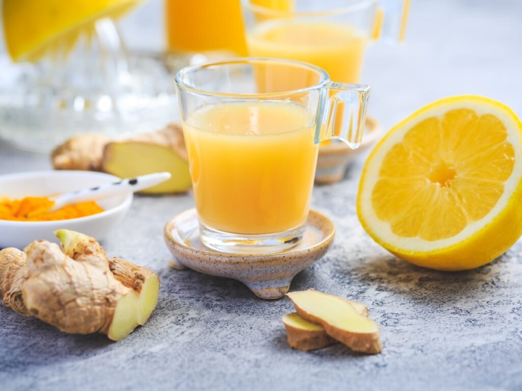 Spicy Ginger Turmeric Shots