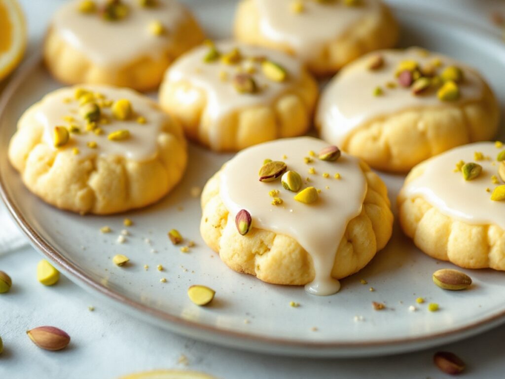 pistachio ricotta cookies