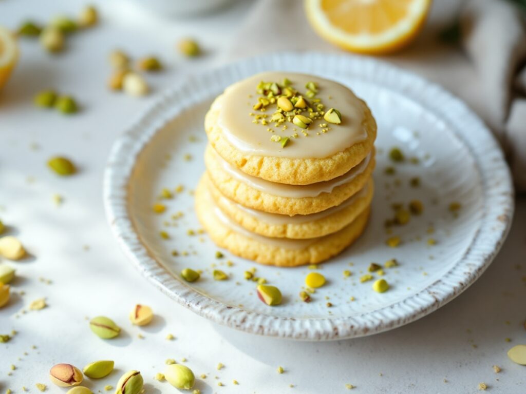 pistachio ricotta cookies