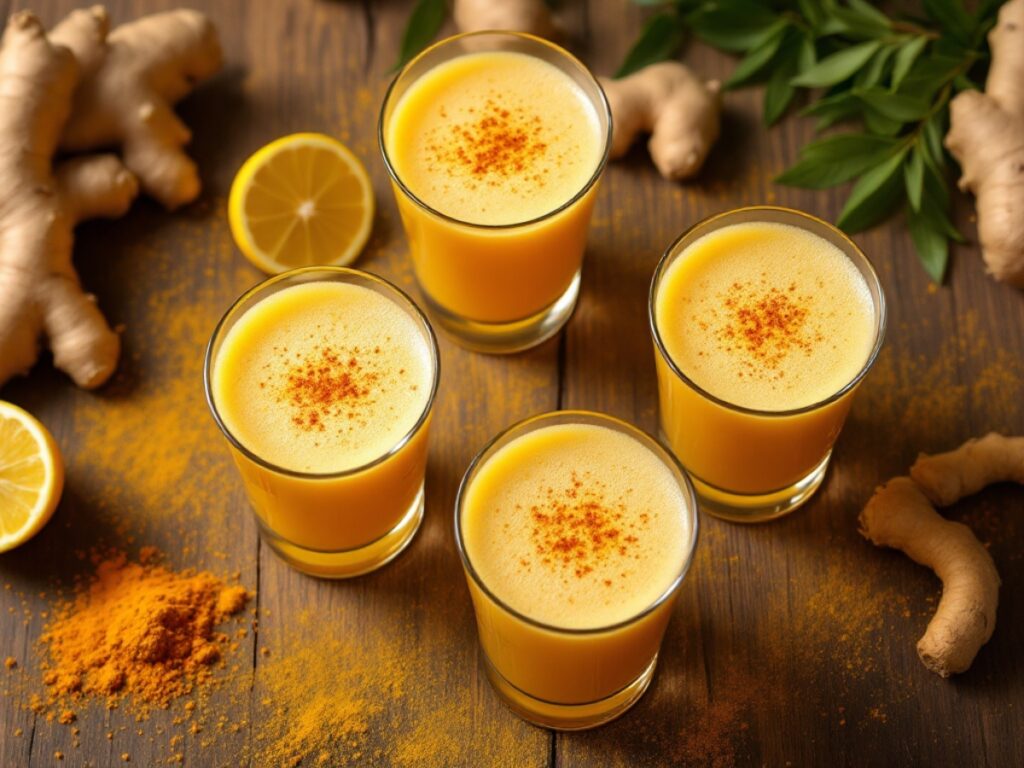 Spicy Ginger Turmeric Shots