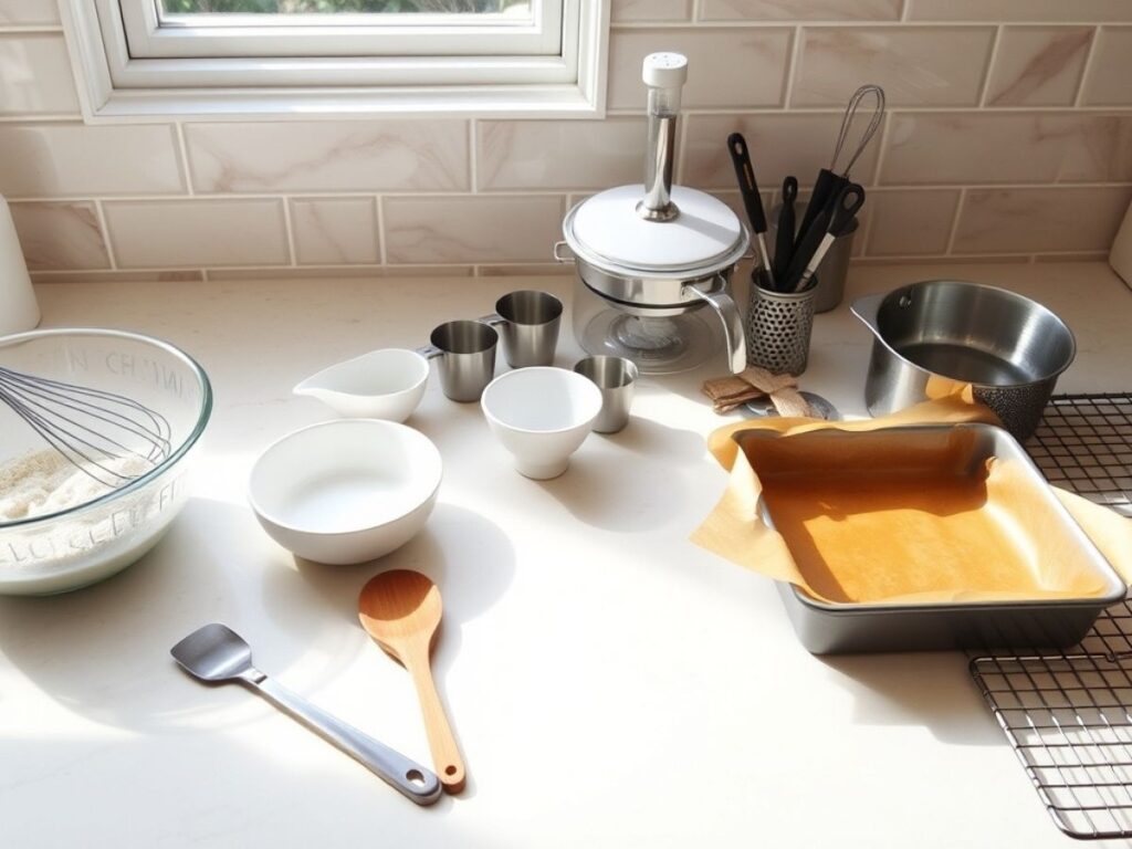 Banana Bread Brownies tools