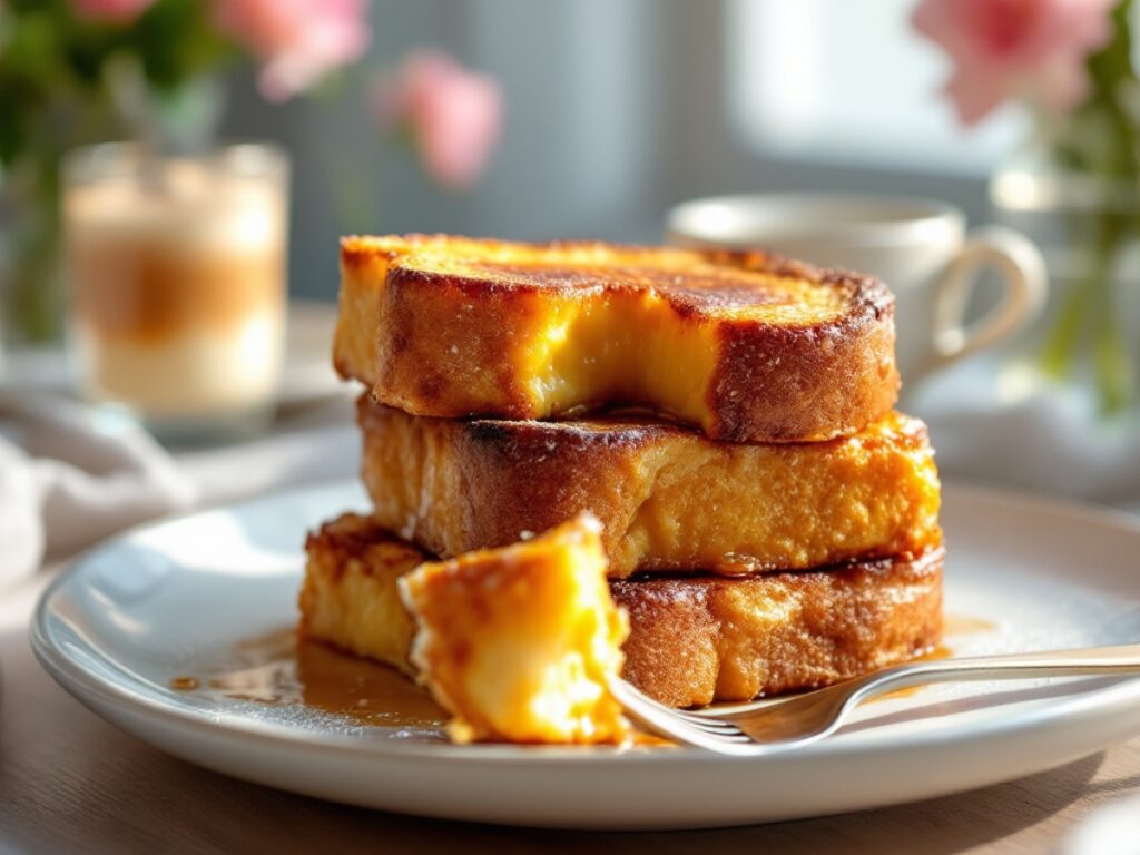 custard Crème Brûlée French Toast