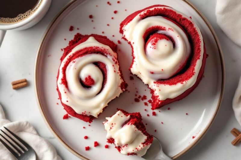 Red Velvet Cinnamon Rolls