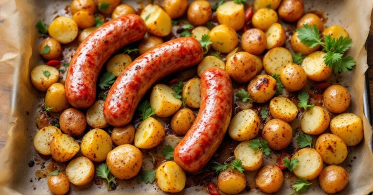 Sheet Pan Sausage and Potatoes