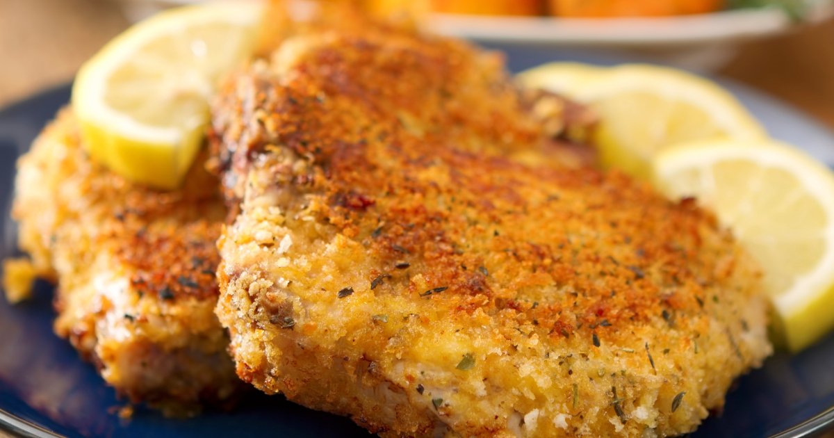 The Best Parmesan Crusted Chicken with Lemon Butter Sauce