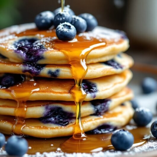 Blueberry Cornmeal Pancakes