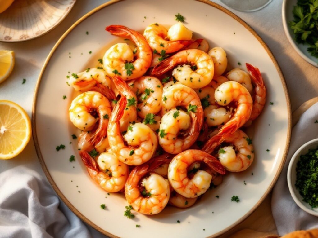 One Pan Lemon Garlic Shrimp