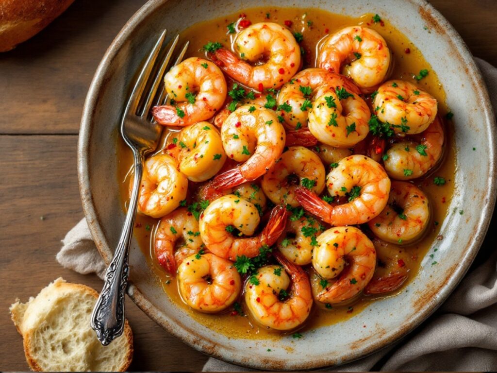 One Pan Lemon Garlic Shrimp