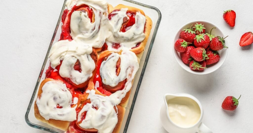 Strawberry Shortcake Cinnamon Rolls