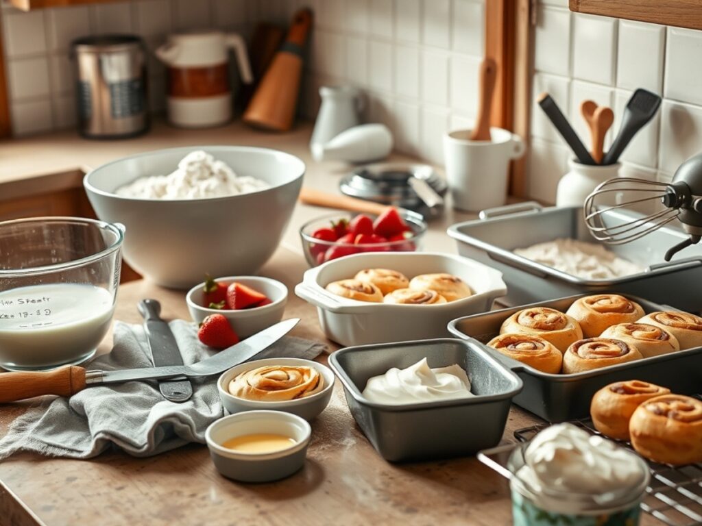 tools for Strawberry Shortcake Cinnamon Rolls