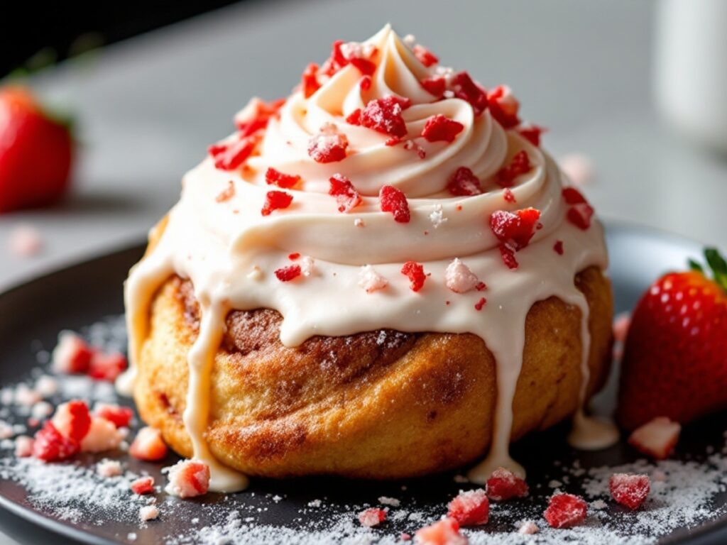 Strawberry Shortcake Cinnamon Rolls