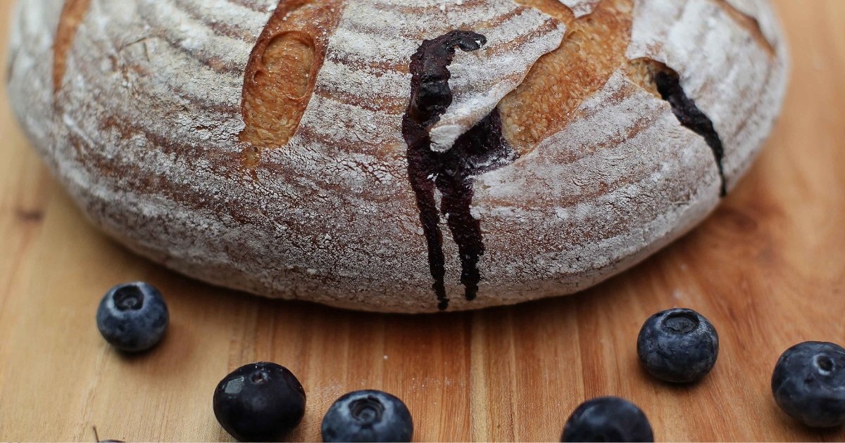 Blueberry Lemon Sourdough Bread