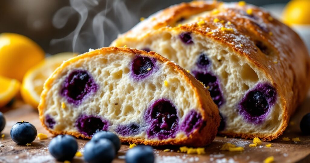 Blueberry Lemon Sourdough Bread