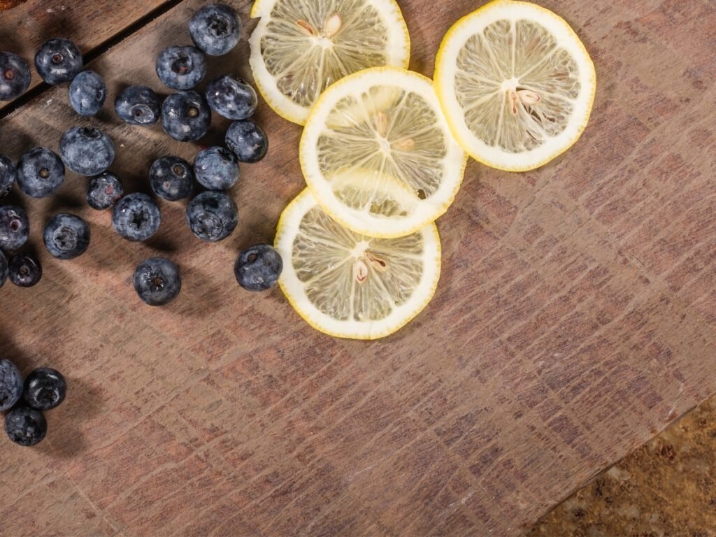 blueberries and lemons